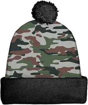 Spoontiques Winter Beanie Hat, Polyester, One Size Fits Most - Camo Spoontiques Winter Beanie Hat, Polyester, One Size Fits Most - Camo