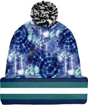Spoontiques Winter Beanie Hat, Polyester, One Size Fits Most - Blue Tie Dye Spoontiques Winter Beanie Hat, Polyester, One Size Fits Most - Blue Tie Dye