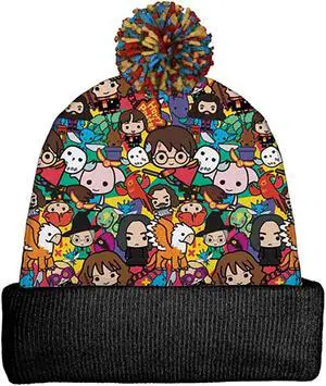 Spoontiques Winter Beanie Hat, Polyester, One Size Fits Most - Harry Potter Chibi Spoontiques Winter Beanie Hat, Polyester, One Size Fits Most - Harry Potter Chibi