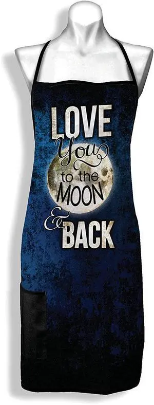 Spoontiques Love You to the Moon and Back Apron, One Size Spoontiques Love You to the Moon and Back Apron, One Size
