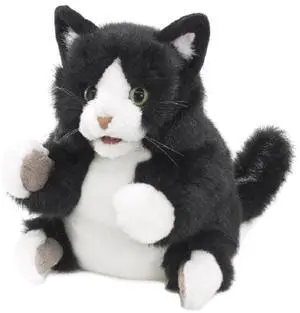 Folkmanis Tuxedo Kitten Hand Puppet Folkmanis Tuxedo Kitten Hand Puppet