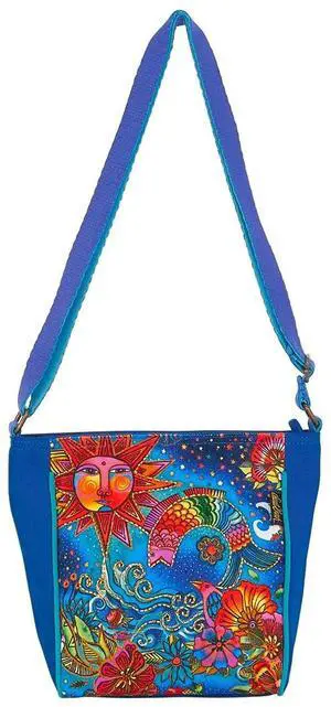 Laurel Burch Celestial Magic Sun Moon Small Crossbody Bag, 9.5 x 3.5 x 8.5 Laurel Burch Celestial Magic Sun Moon Small Crossbody Bag, 9.5 x 3.5 x 8.5