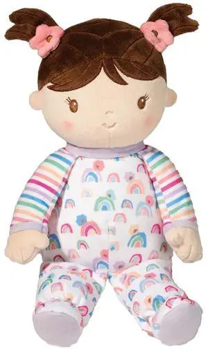 Douglas Isabelle Rainbow Stripe Soft Baby Doll Plush Stuffed, 13 inch Douglas Isabelle Rainbow Stripe Soft Baby Doll Plush Stuffed, 13 inch