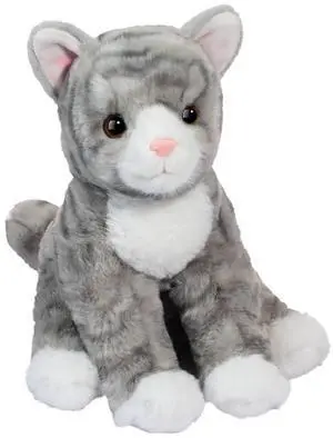 Douglas Toys Tabbie Gray Striped Cat Soft Plush Stuffed Animal Toy, 12" long Douglas Toys Tabbie Gray Striped Cat Soft Plush Stuffed Animal Toy, 12" long