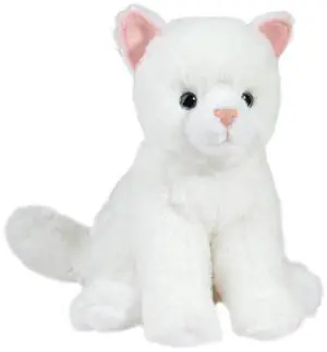 Douglas Cuddle Toys Winnie White Cat Mini Soft Plush Stuffed Animal, 6" Douglas Cuddle Toys Winnie White Cat Mini Soft Plush Stuffed Animal, 6"