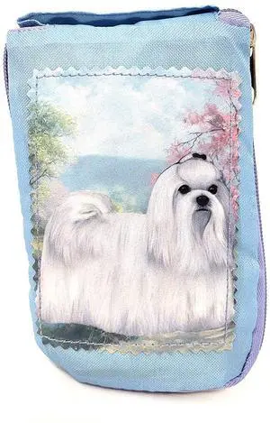 Maltese Foldable Tote Bag - Durable, Waterproof - Zippered Market Tote Maltese Foldable Tote Bag - Durable, Waterproof - Zippered Market Tote