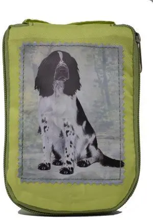 Springer Spaniel Foldable Tote Bag - Waterproof - Zippered Market Tote Springer Spaniel Foldable Tote Bag - Waterproof - Zippered Market Tote