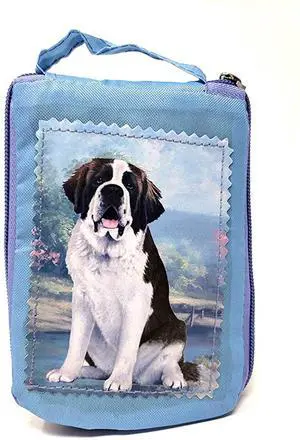 Saint Bernard Foldable Tote Bag - Waterproof - Zipper Market Tote Saint Bernard Foldable Tote Bag - Waterproof - Zipper Market Tote