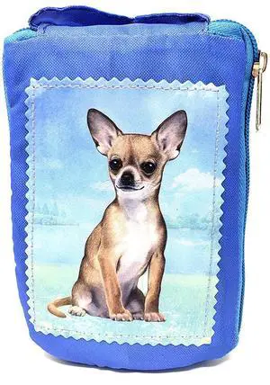 Chihuahua Foldable Tote Bag - Durable, Waterproof - Zippered Market Tote Chihuahua Foldable Tote Bag - Durable, Waterproof - Zippered Market Tote