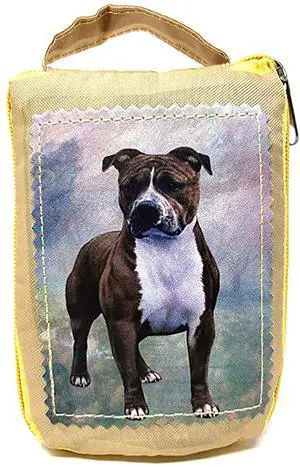 Pit Bull Terrier Foldable Tote Bag - Durable, Waterproof - Zipper Market Tote Pit Bull Terrier Foldable Tote Bag - Durable, Waterproof - Zipper Market Tote