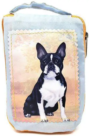 Boston Terrier Foldable Tote Bag - Waterproof - Zippered Market Tote Boston Terrier Foldable Tote Bag - Waterproof - Zippered Market Tote