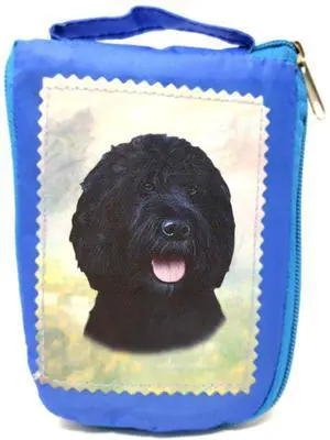 Black Labradoodle Foldable Tote Bag - Waterproof - Zippered Market Tote Black Labradoodle Foldable Tote Bag - Waterproof - Zippered Market Tote