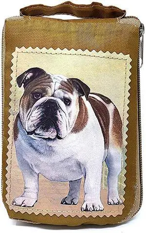 Bulldog Foldable Tote Bag - Waterproof - Zipper Market Tote Bulldog Foldable Tote Bag - Waterproof - Zipper Market Tote