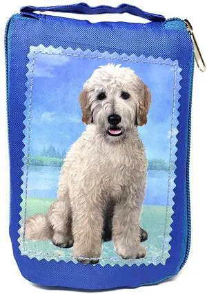 Goldendoodle Sitting Foldable Tote Bag - Waterproof - Zippered Market Tote Goldendoodle Sitting Foldable Tote Bag - Waterproof - Zippered Market Tote