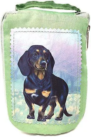 Black Dachshund Foldable Tote Bag - Waterproof - Zipper Market Tote Black Dachshund Foldable Tote Bag - Waterproof - Zipper Market Tote