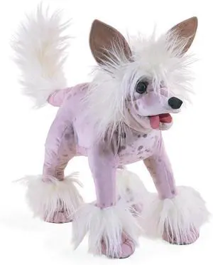 Folkmanis Chinese Crested Dog Hand Puppet, 20" Folkmanis Chinese Crested Dog Hand Puppet, 20"