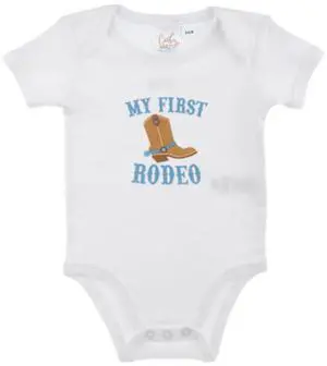 Ganz Baby Boy Rodeo Diaper Shirt Onesie 3-6 mo. - My First Rodeo Ganz Baby Boy Rodeo Diaper Shirt Onesie 3-6 mo. - My First Rodeo