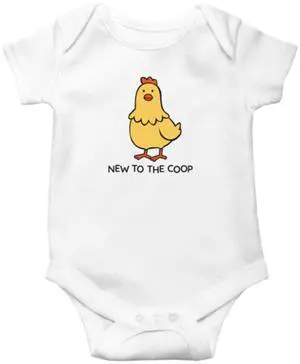 Ganz Baby Cute Chick Chicken Diaper Shirt Onesie 3-6 mo. - New To The Coop Ganz Baby Cute Chick Chicken Diaper Shirt Onesie 3-6 mo. - New To The Coop