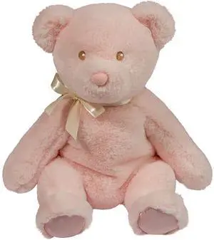 Douglas Nora Pink Baby Girl Teddy Bear Plush Stuffed Animal, 10.5" sitting Douglas Nora Pink Baby Girl Teddy Bear Plush Stuffed Animal, 10.5" sitting