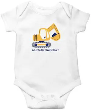 Ganz Baby Tractor Diaper Shirt Onesie 3-6 mo. - A Little Dirt Never Hurt! Ganz Baby Tractor Diaper Shirt Onesie 3-6 mo. - A Little Dirt Never Hurt!