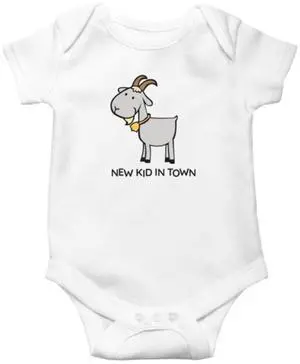 Ganz Baby Goat Diaper Shirt Onesie 3-6 mo. - New Kid in Town Ganz Baby Goat Diaper Shirt Onesie 3-6 mo. - New Kid in Town