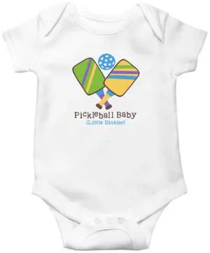 Ganz Baby Pickleball Diaper Shirt Onesie 3-6 mo. - Pickleball Baby (Lil Dinkler) Ganz Baby Pickleball Diaper Shirt Onesie 3-6 mo. - Pickleball Baby (Lil Dinkler)