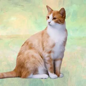 Orange & White Cat Tabletop Drink Coaster (1) Orange & White Cat Tabletop Drink Coaster (1)