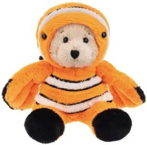 Ganz Wee Bears® Clown Fish Costume Plush Stuffed Animal Toy, 6" Ganz Wee Bears® Clown Fish Costume Plush Stuffed Animal Toy, 6"