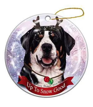 Holiday Pet Gifts Greater Swiss Mountain Dog Dog Porcelain Christmas Ornament Holiday Pet Gifts Greater Swiss Mountain Dog Dog Porcelain Christmas Ornament
