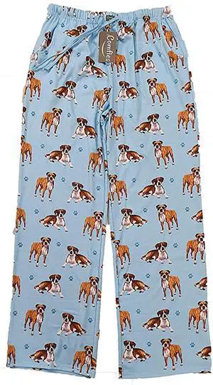 Boxer Unisex Lightweight Cotton Blend Pajama Bottoms- X-Large Boxer Unisex Lightweight Cotton Blend Pajama Bottoms- X-Large