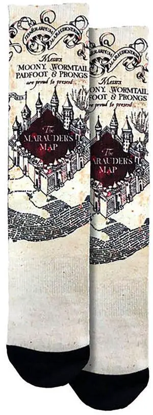Spoontiques HP - Marauder's Map Crew Socks - SHOE SIZE (5-10 Men) (7-12 women) Spoontiques HP - Marauder's Map Crew Socks - SHOE SIZE (5-10 Men) (7-12 women)