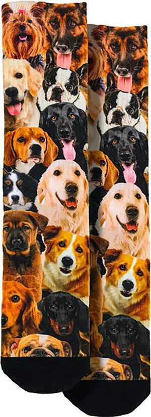 Spoontiques Fun Crew Socks, One Size Fits Most - Dogs Spoontiques Fun Crew Socks, One Size Fits Most - Dogs