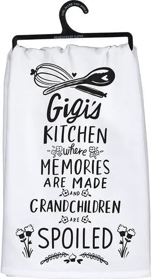 Primitives by Kathy Kitchen Dish Towel - Gigi's Kitchen Where Memories are Made Primitives by Kathy Kitchen Dish Towel - Gigi's Kitchen Where Memories are Made