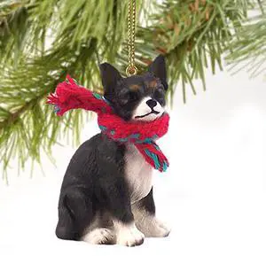 Conversation Concepts Chihuahua Miniature Dog Ornament - Black & White Conversation Concepts Chihuahua Miniature Dog Ornament - Black & White