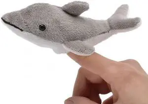 Unipak 1155DL Dolphin Plush Finger Puppet, 5-inch Length Unipak 1155DL Dolphin Plush Finger Puppet, 5-inch Length