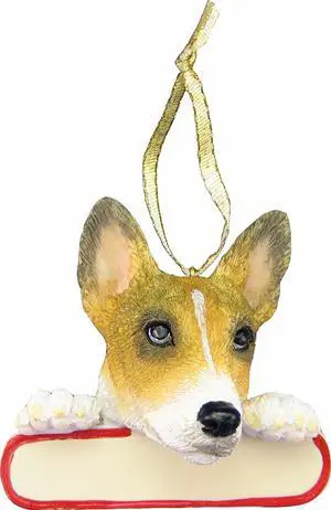 Basenji Ornament "Santa's Pals" With Personalizable Name Plate Basenji Ornament "Santa's Pals" With Personalizable Name Plate