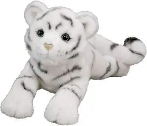 Douglas Zahara White Tiger Cub Plush Stuffed Animal, 20" Douglas Zahara White Tiger Cub Plush Stuffed Animal, 20"