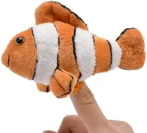 Unipak 1155FI Orange Clown Fish Plush Finger Puppet, 5-inch Length Unipak 1155FI Orange Clown Fish Plush Finger Puppet, 5-inch Length