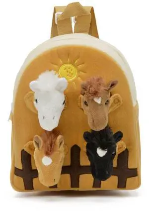 Farm House with Horses Animal Backpack 11" by Unipak Farm House with Horses Animal Backpack 11" by Unipak