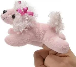 Unipak 1155PO Pink Poodle Plush Finger Puppet, 5-inch Length Unipak 1155PO Pink Poodle Plush Finger Puppet, 5-inch Length