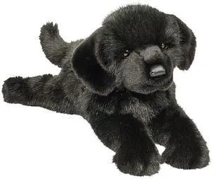 Douglas Jake Black Lab Dog Plush Stuffed Animal, 18" Douglas Jake Black Lab Dog Plush Stuffed Animal, 18"