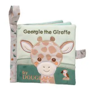 Douglas Toys Georgie Giraffe Soft Activity Book, 6" Square Douglas Toys Georgie Giraffe Soft Activity Book, 6" Square