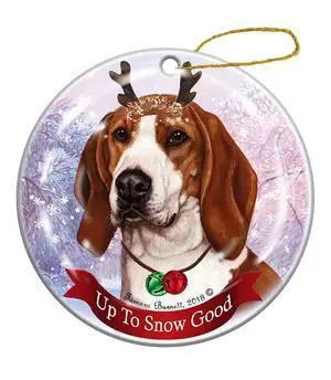 Holiday Pet Gifts Tree Walker Coonhound Dog Porcelain Christmas Ornament Holiday Pet Gifts Tree Walker Coonhound Dog Porcelain Christmas Ornament