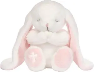 Lambs & Ivy Heaven Sent Baptism White Plush Bunny Stuffed Animal Toy - Precious Lambs & Ivy Heaven Sent Baptism White Plush Bunny Stuffed Animal Toy - Precious