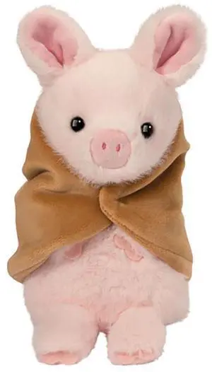 Douglas Toys Puff Pig in Blanket Plush Stuffed Animal Toy, 6" Douglas Toys Puff Pig in Blanket Plush Stuffed Animal Toy, 6"