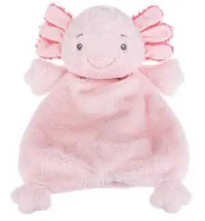 Ganz Bubbles Axolotl Flat-A-Pat Plush Stuffed Animal Baby Blanket, 18" Ganz Bubbles Axolotl Flat-A-Pat Plush Stuffed Animal Baby Blanket, 18"