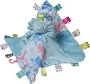 Mary Meyer Taggies Soothing Sensory Security Blanket, Fizzy Aqua Axolotl, 13x13" Mary Meyer Taggies Soothing Sensory Security Blanket, Fizzy Aqua Axolotl, 13x13"