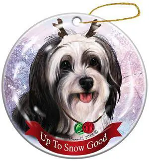 Holiday Pet Gifts Tibetan Spaniel Cream Dog Porcelain Christmas Ornament Holiday Pet Gifts Tibetan Spaniel Cream Dog Porcelain Christmas Ornament