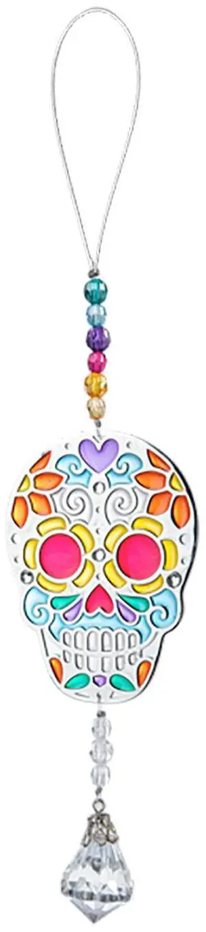 Ganz Sugar Skull SUN JEWELS Sun Catcher Acrylic Ornament, 2" x6" Ganz Sugar Skull SUN JEWELS Sun Catcher Acrylic Ornament, 2" x6"