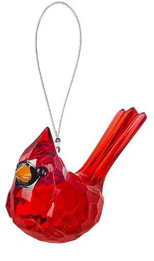 Ganz ACRYX-173 Decorative Hanging Ornament, Acrylic, Elegant Cardinal, 3.5" Ganz ACRYX-173 Decorative Hanging Ornament, Acrylic, Elegant Cardinal, 3.5"